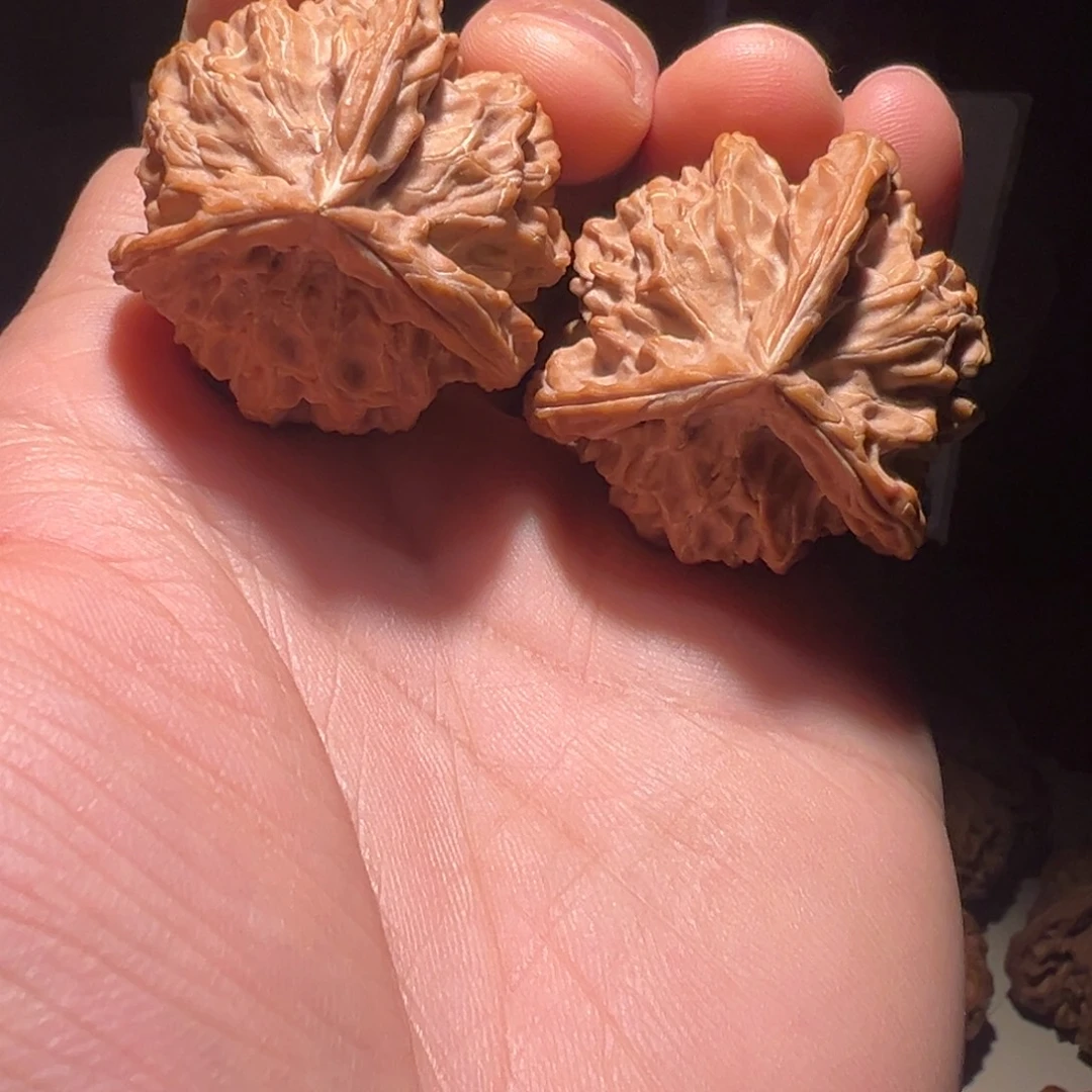 把件文玩核桃37尺全品盘山三棱