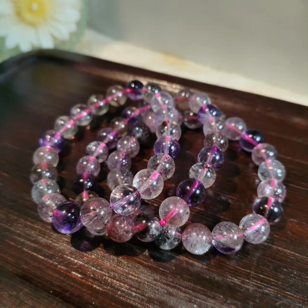 【书记甄选】天然超七单圈手链 多样性发一件 约9mm GCK848