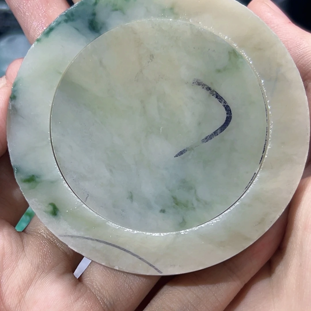 定制翡翠未镶嵌没纹裂满黄素圈手镯纯天然缅甸a货翡翠