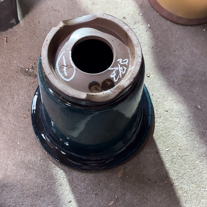 紫砂花盆富**人宜兴紫砂花盆1号瑕疵口23.5高22