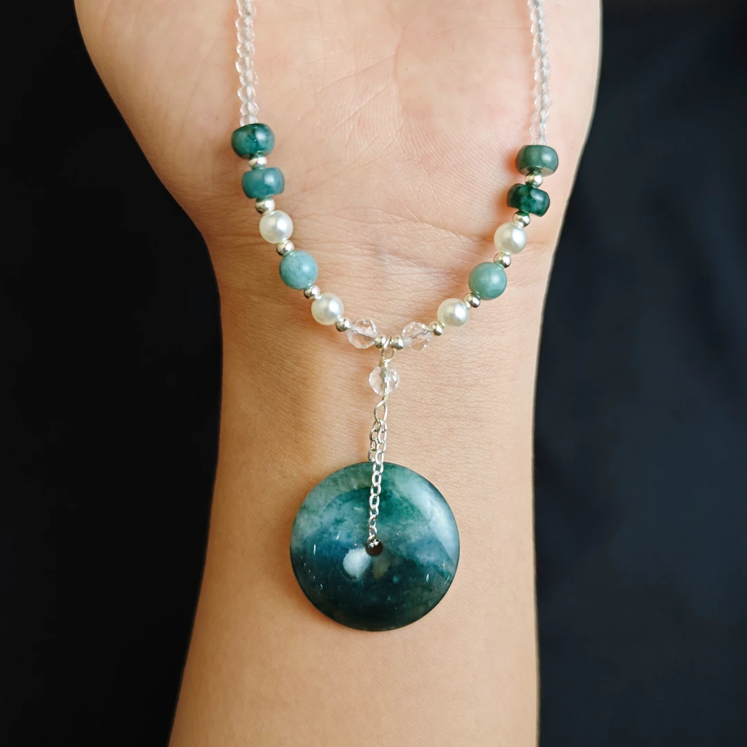 翡翠精美面包吊坠H05-27赠链礼盒(多样性发)