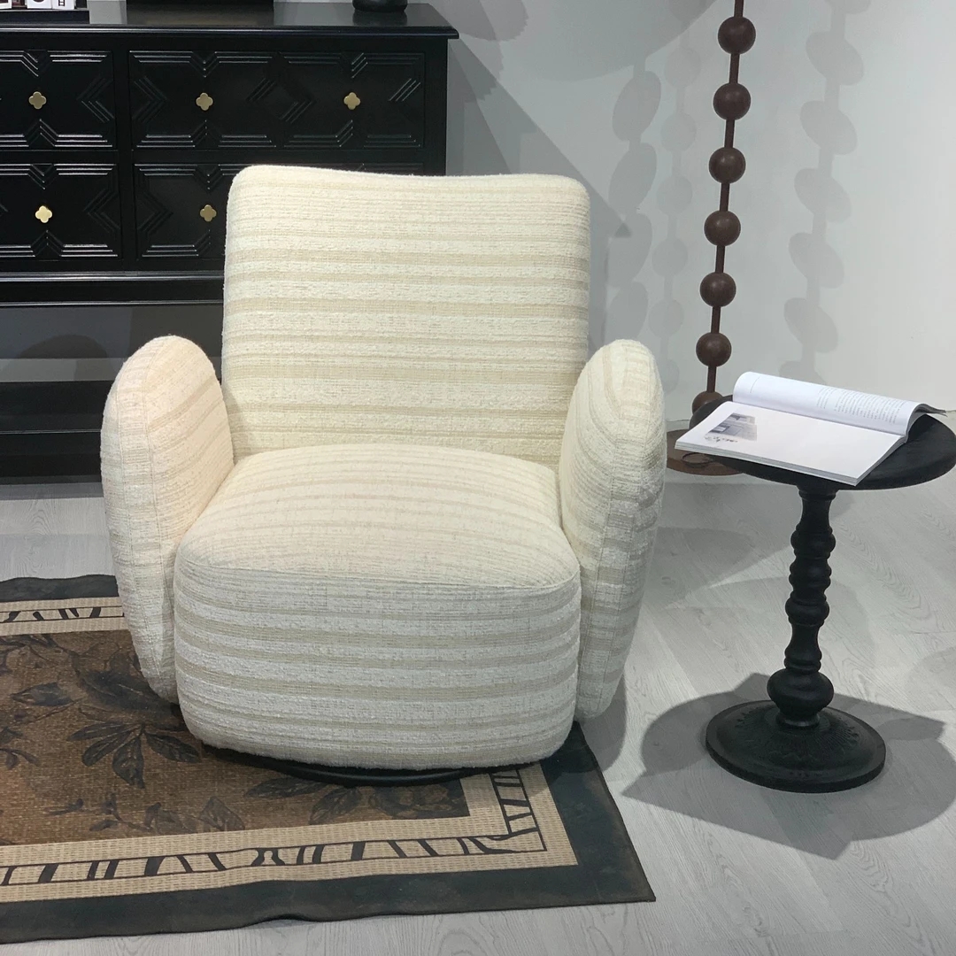 中古风设计师款贝拉沙发可旋转客厅阳台简约座椅新家入住必备家具