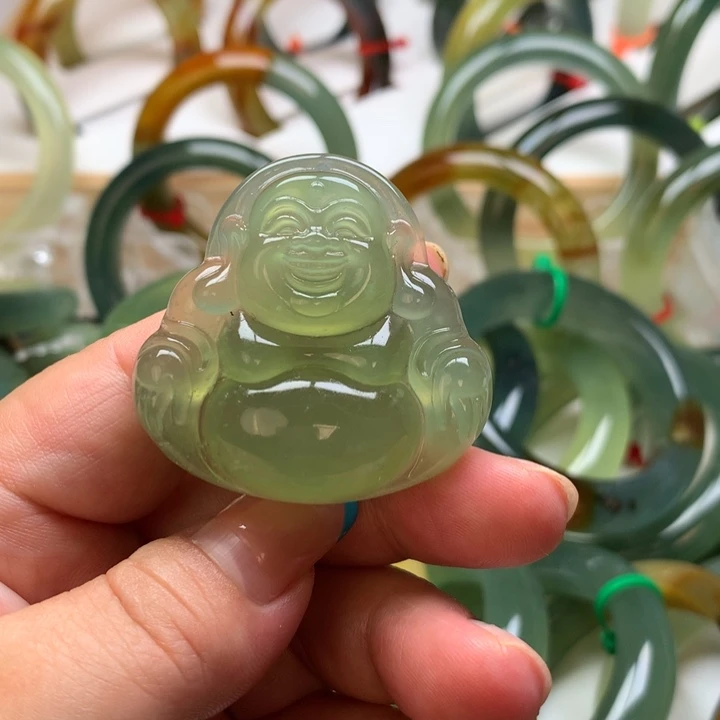 未镶嵌岫玉挂坠挂