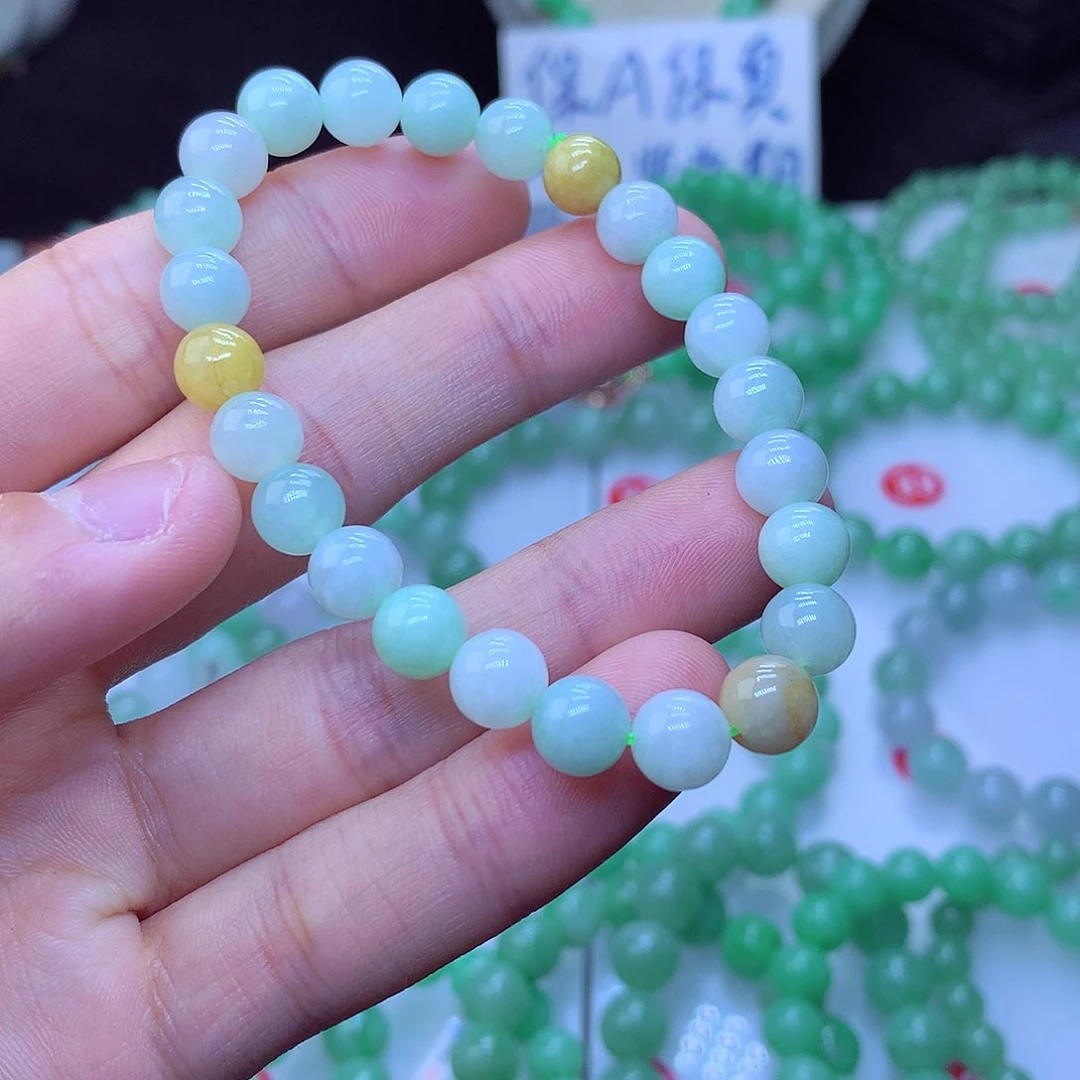 翡翠毛衣链未镶嵌