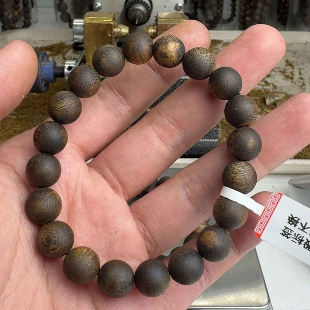手串沉香清*绿奇楠沉香手串1.0规格单圈11克➕