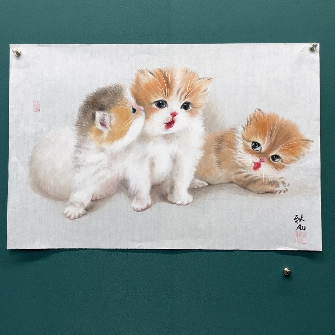 国画艺术家真人手绘