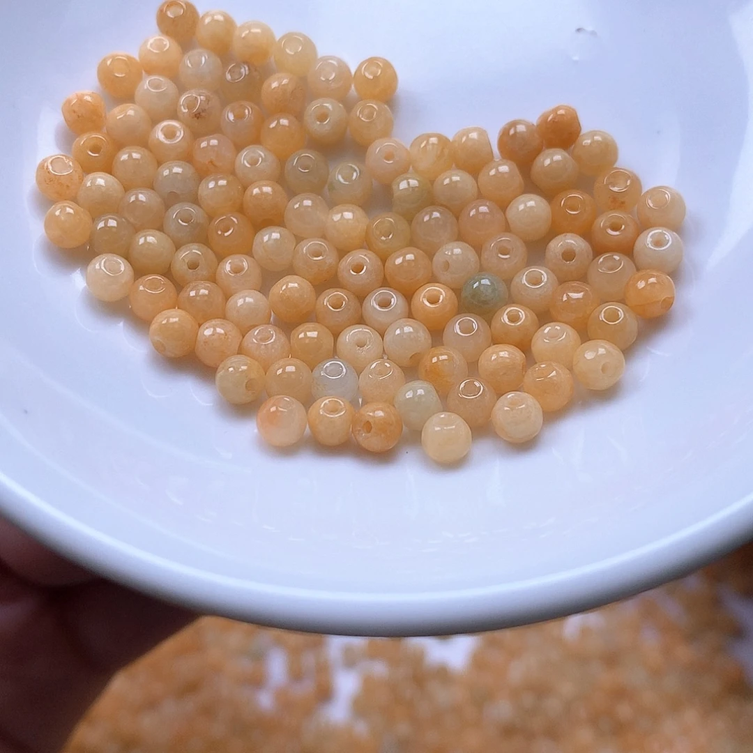 翡翠散珠翡翠散珠200颗卡3.5