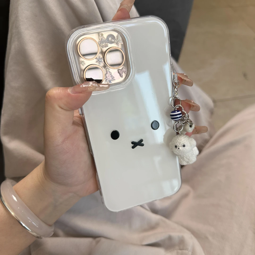 叮霖米菲兔表情适用iPhone161514大孔手机壳华为vivo小米13oppo套