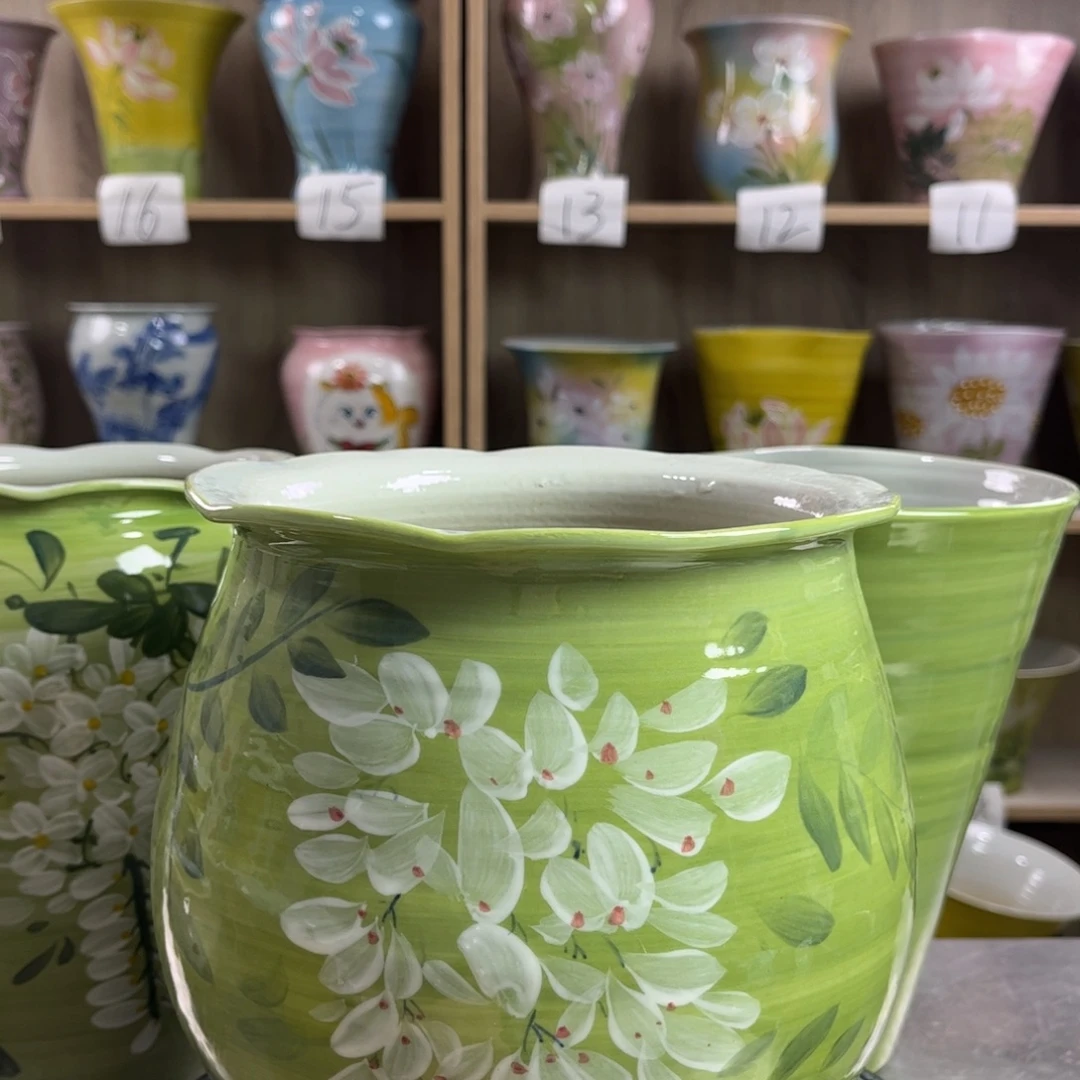 景德镇陶瓷花盆花盆