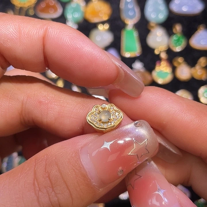 翡翠银S925镶嵌颈饰