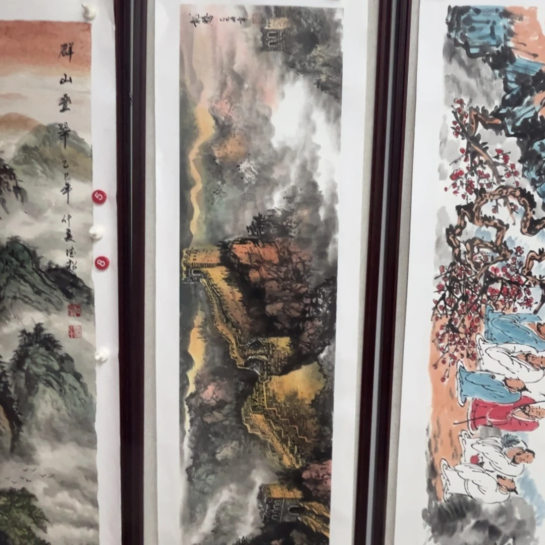 国画绘画作品多次参加全国