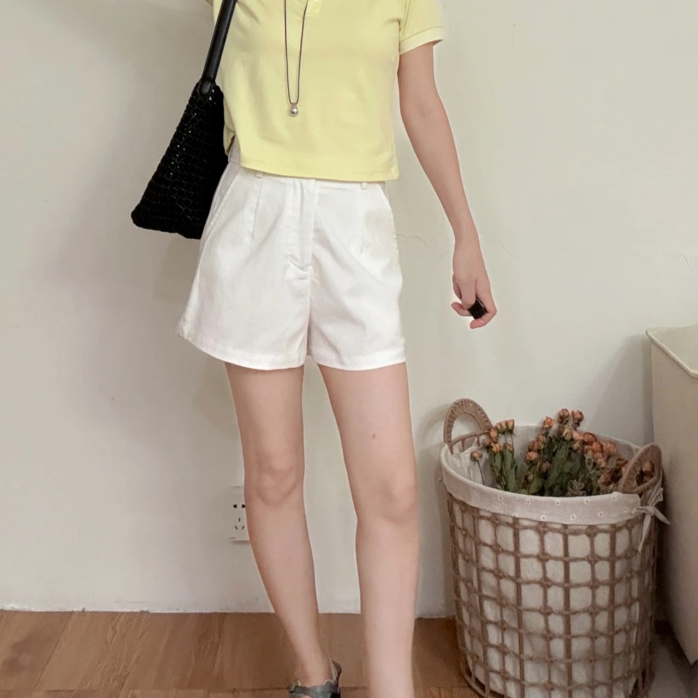 大妍小个子夏季薄款显瘦时尚百搭休闲裤短裤9328