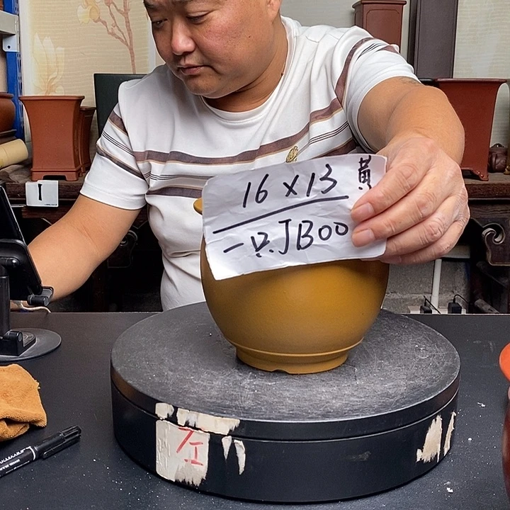紫砂花盆货号一只JB00