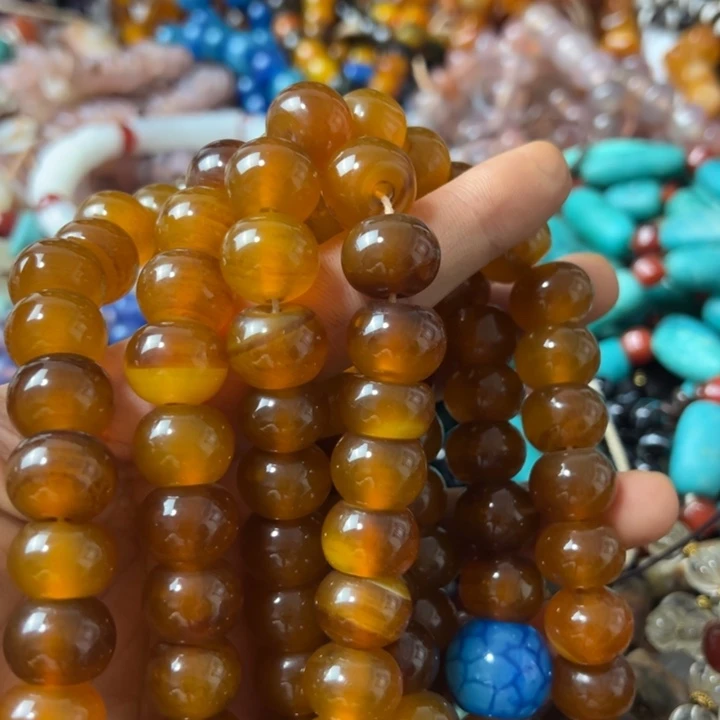 风***漠玛瑙/玉髓颈饰未镶嵌