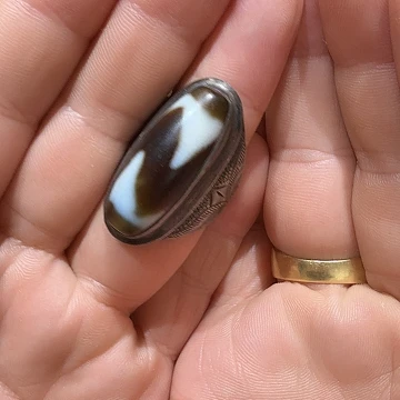 玛瑙/玉髓银S925镶嵌戒指