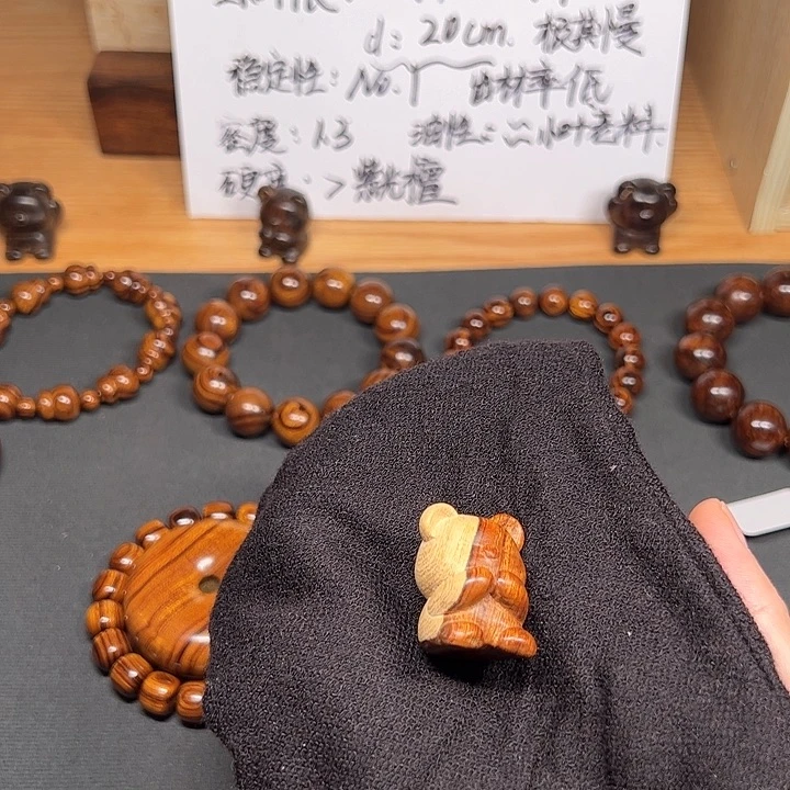 纯***木沙漠铁木熊熊摆件