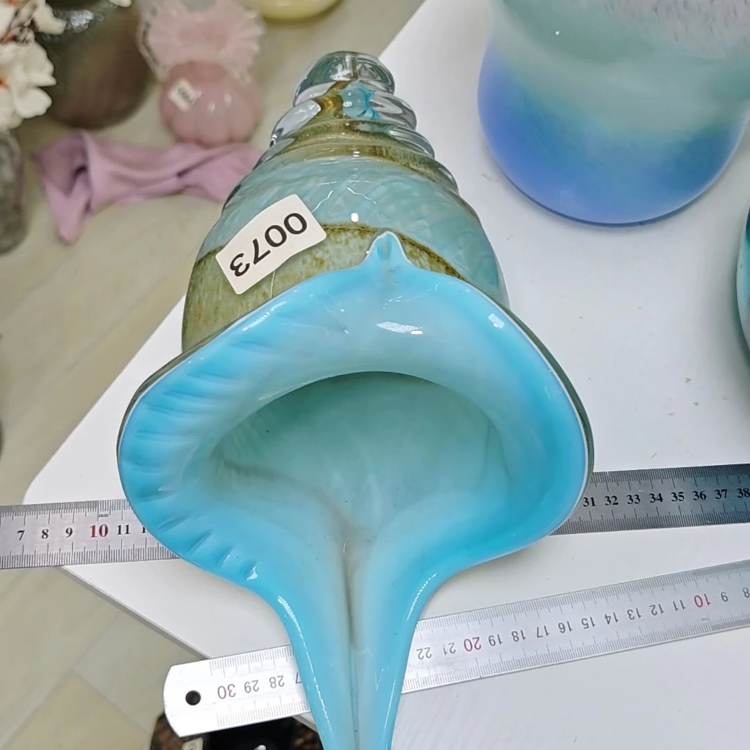 长35海螺琉璃造型摆件