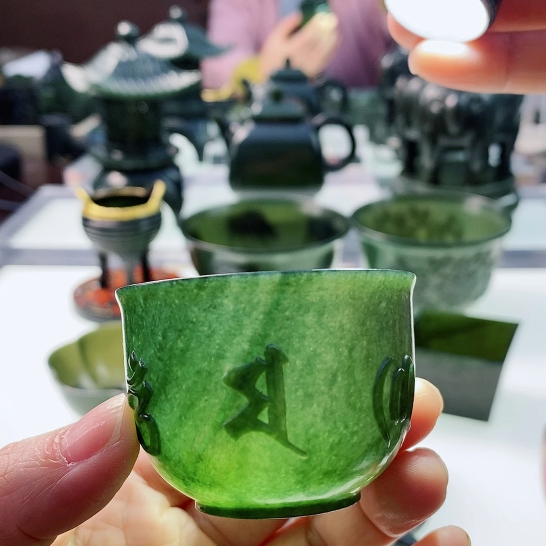 和田玉（青玉）把件未镶嵌