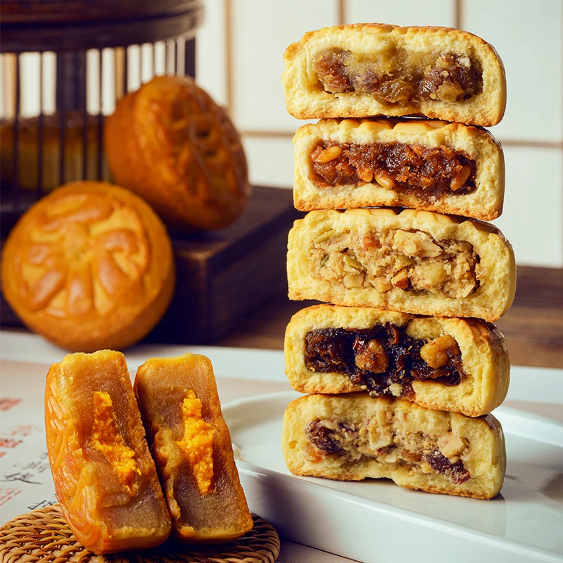 祥禾饽饽铺中秋团圆饼月饼礼盒高档礼品送礼广式蛋黄莲蓉