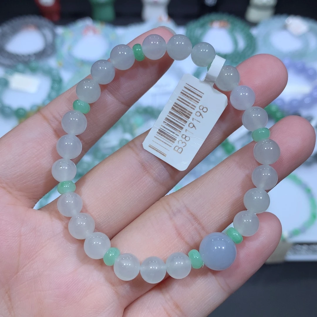 未镶嵌手串翡翠天然