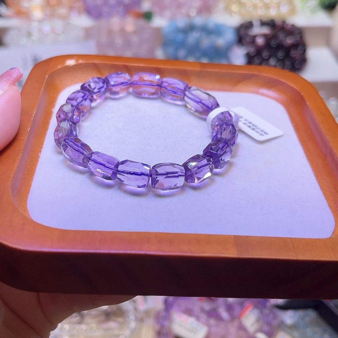 冬***恋水晶手链未镶嵌Y巴西紫水晶