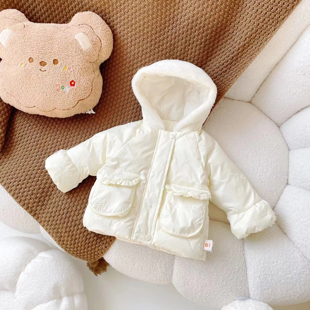 【现货】DW239736冬季新款儿童羽绒服新国标90白鸭绒小女童保暖外套