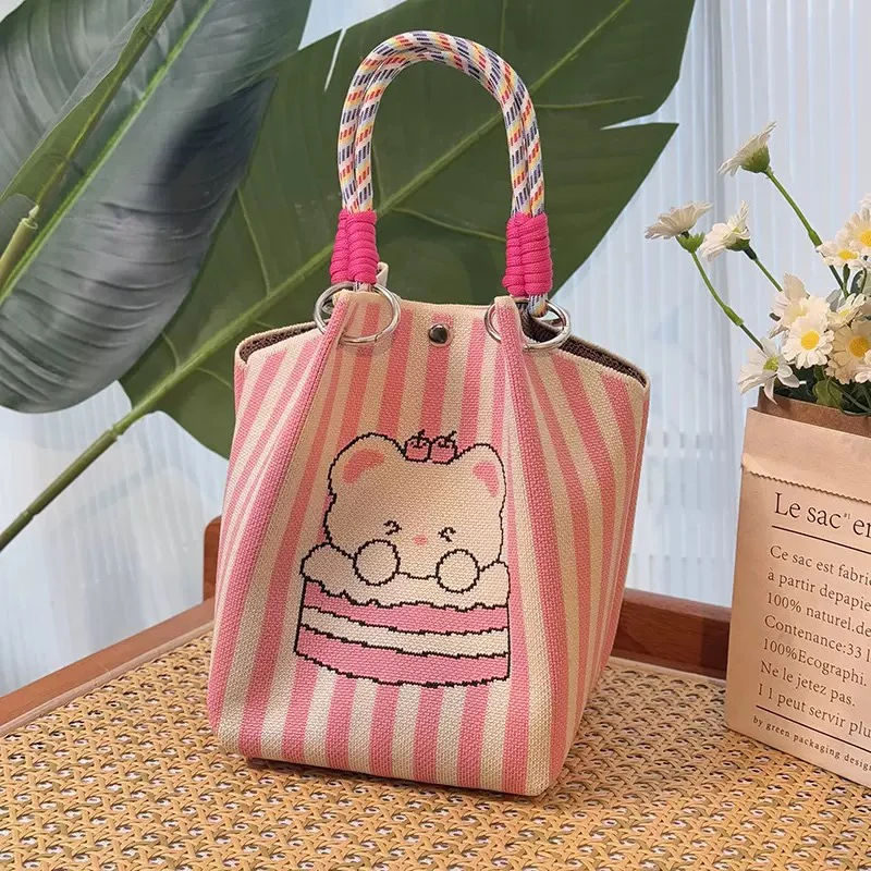 雪儿推荐店主种草!韩国小众水桶手提包出游手机大容量手拎包1