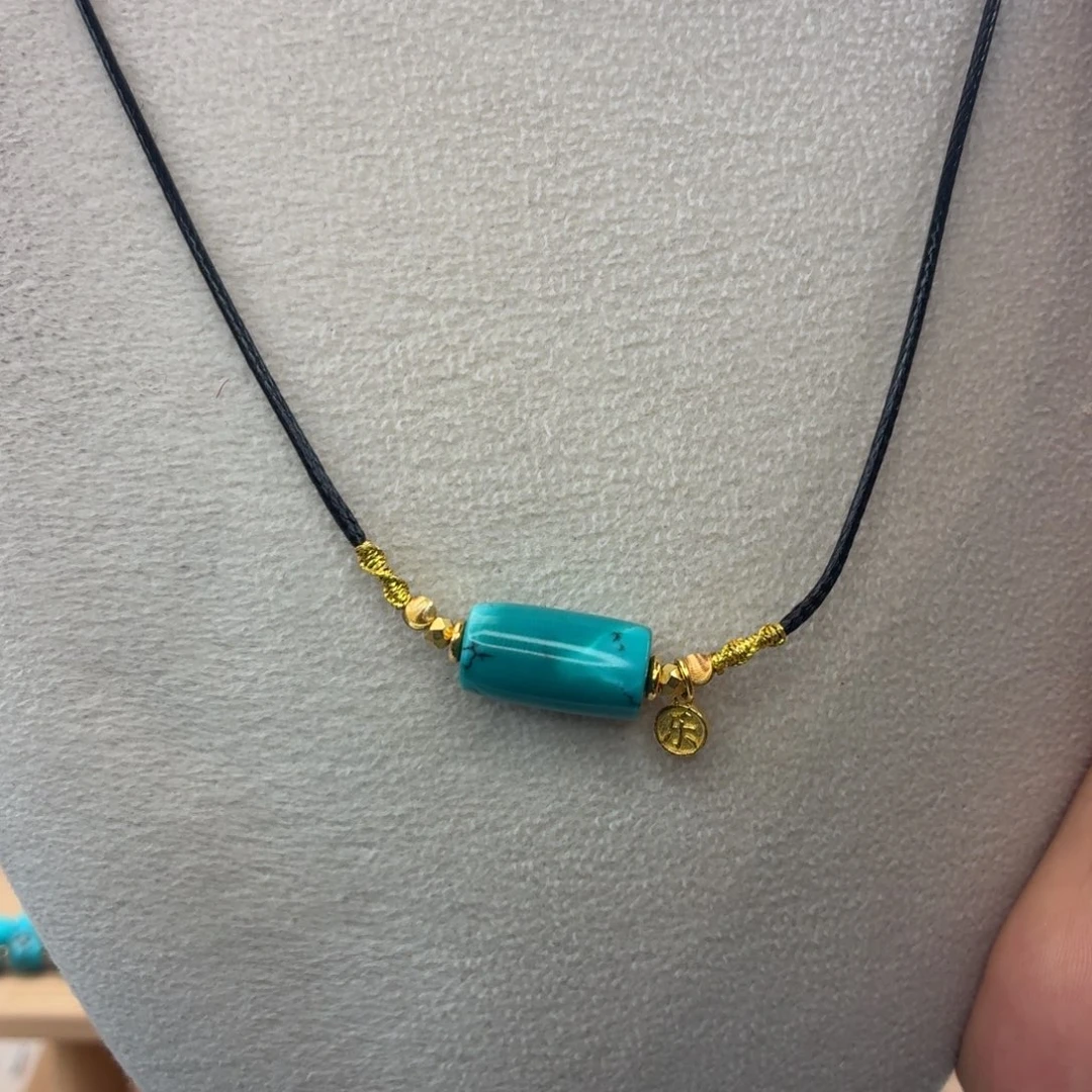 绿松石未镶嵌项链