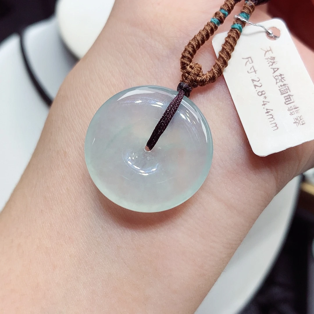 翡翠未镶嵌颈饰编号9，22.8/4.4