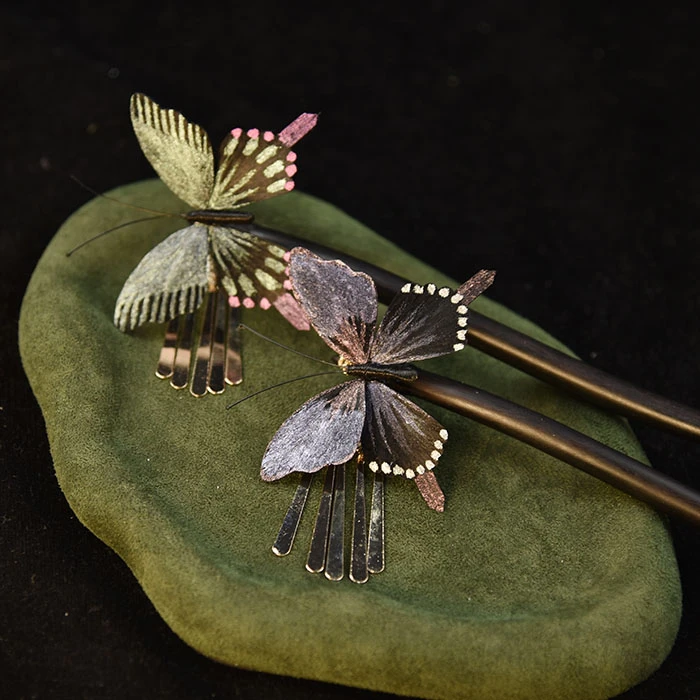 碧疏柔华容珠翠原创手工发夹发簪盘发新中式国风旗袍日常百搭流苏