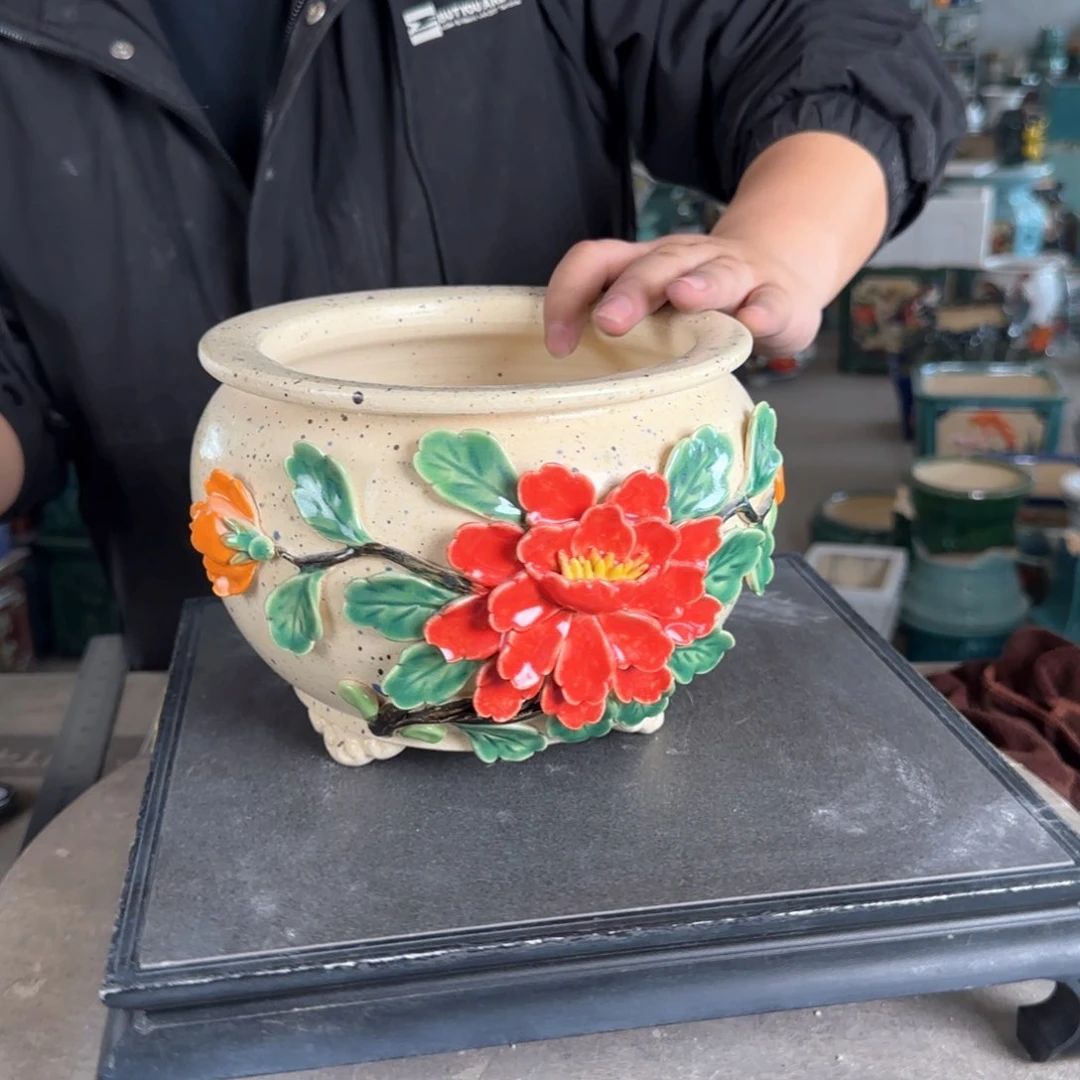 陶。一风堂石湾花盆