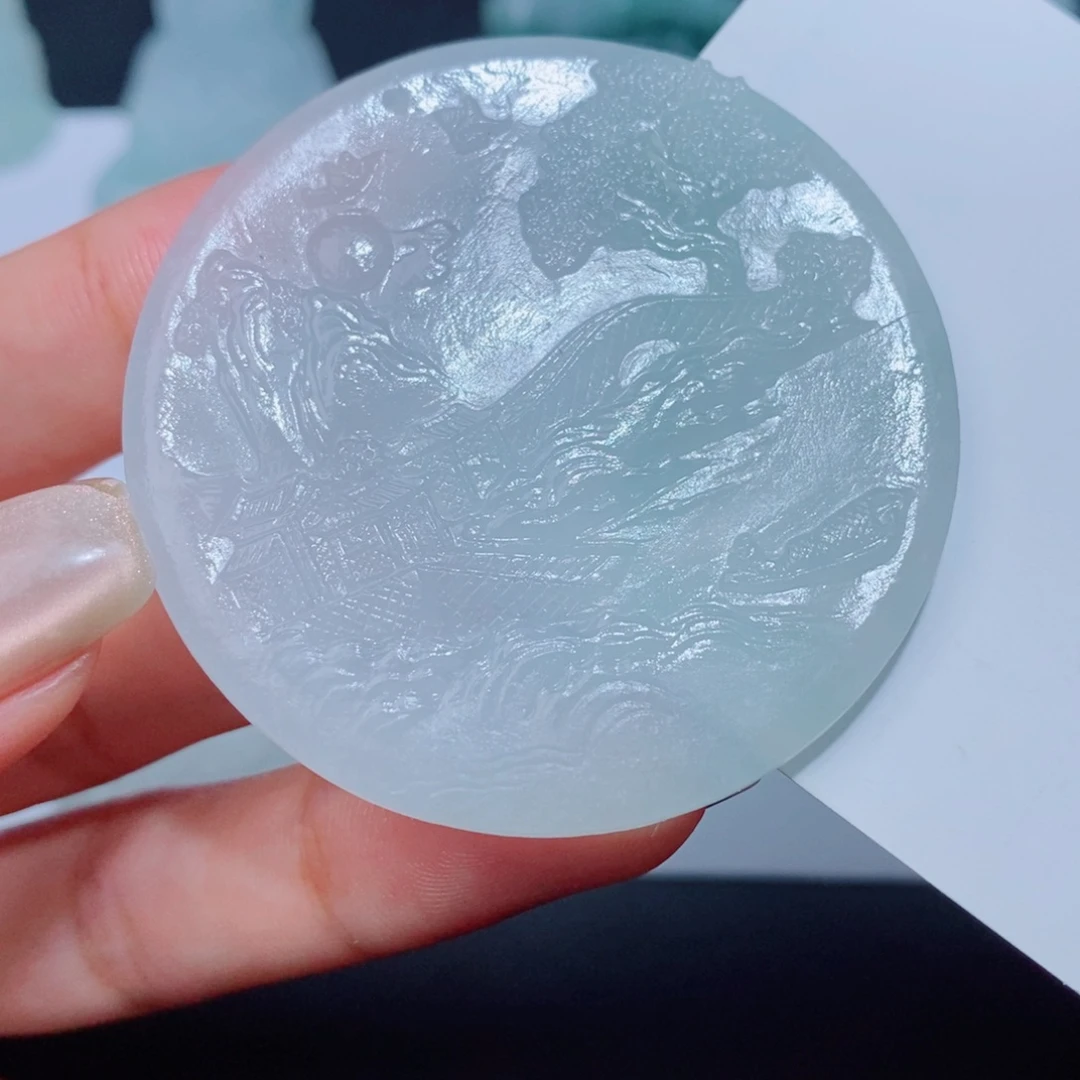 定制翡翠未镶嵌吊坠