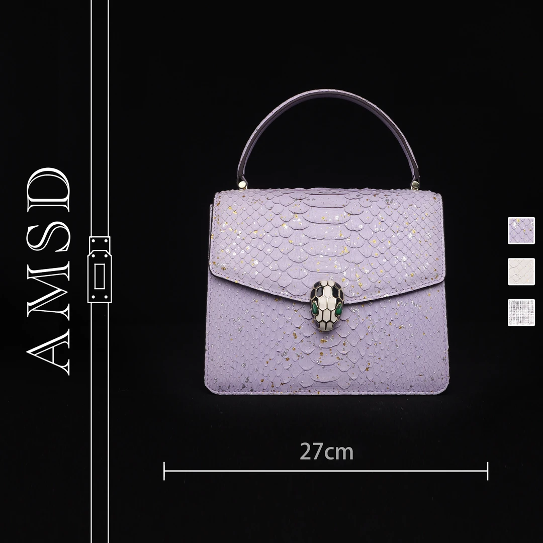 AMSD高奢进口蟒蛇皮女包高端女包蛇头时尚3121S-2/MAFEIMG