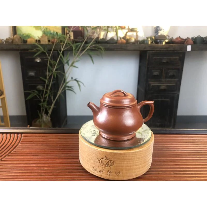 孟臣小煤窑朱泥小品光器颂金（爽）紫砂壶