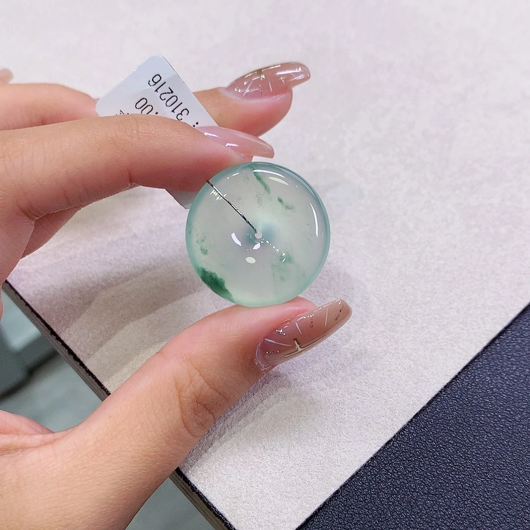 翡翠未镶嵌吊坠(不含链)25.2-5.7