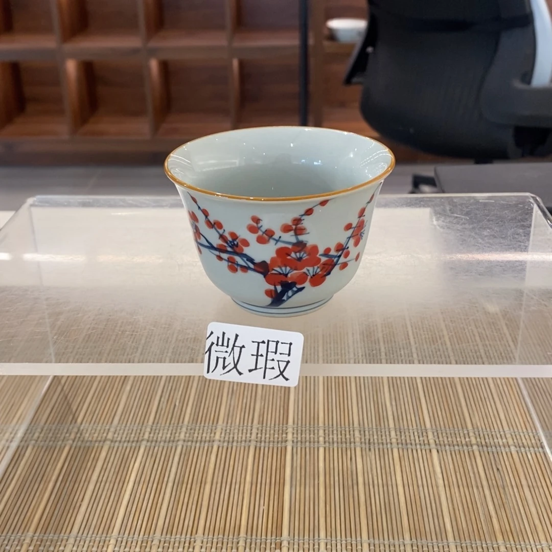 釉下彩老陶泥手工绘制