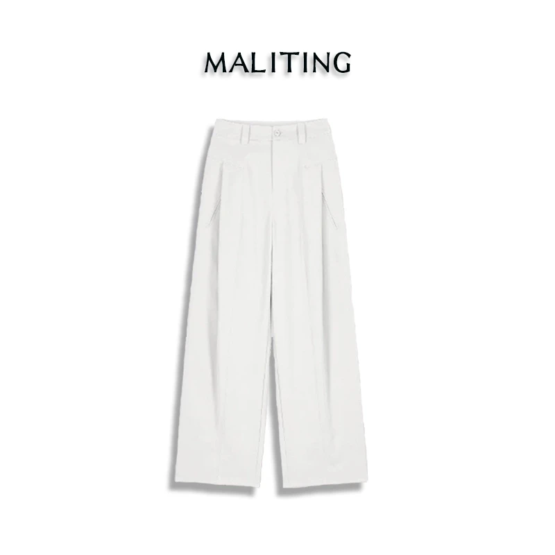 天丝棉A版风琴裤~夏款薄款休闲裤压褶显瘦阔腿裤时尚女裤子