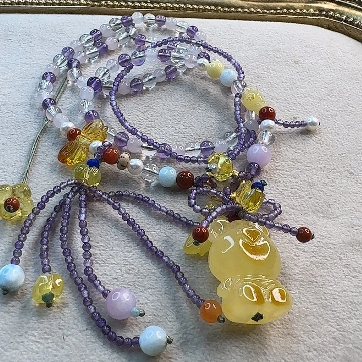 琥珀未镶嵌手链琥珀项链