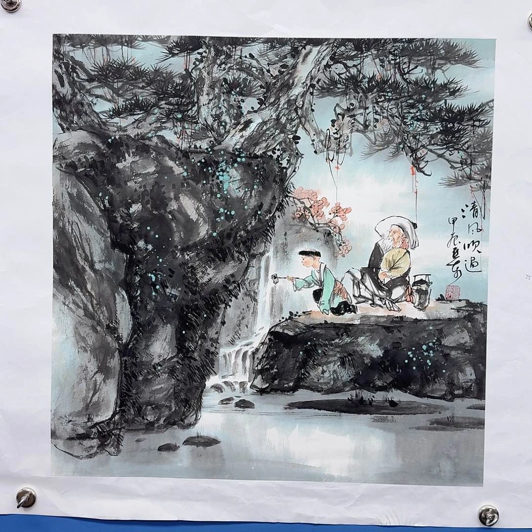 国画多次参加国内外大型