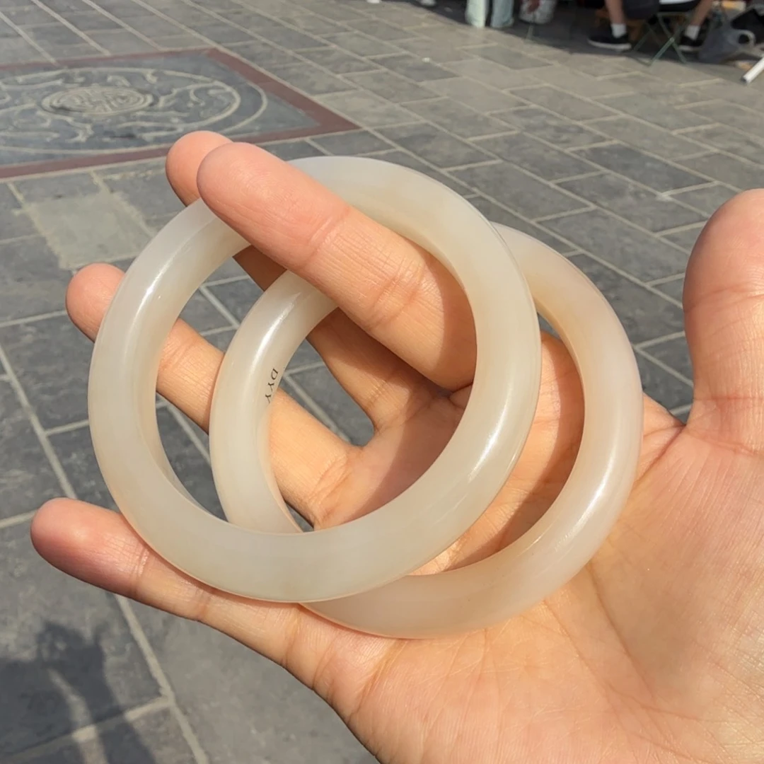 和田玉未镶嵌颈饰藕粉白玉手镯哈利波特多样性拍一发一