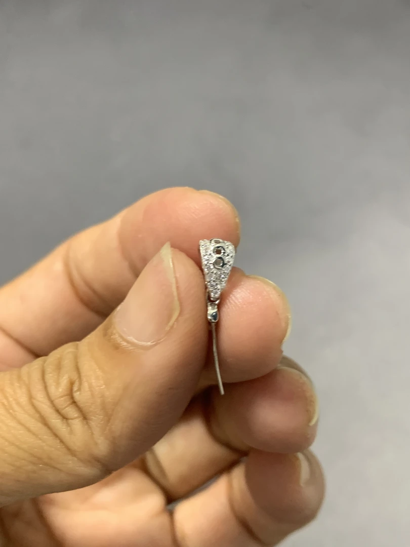 链子925银 S925银吊坠百搭扣头