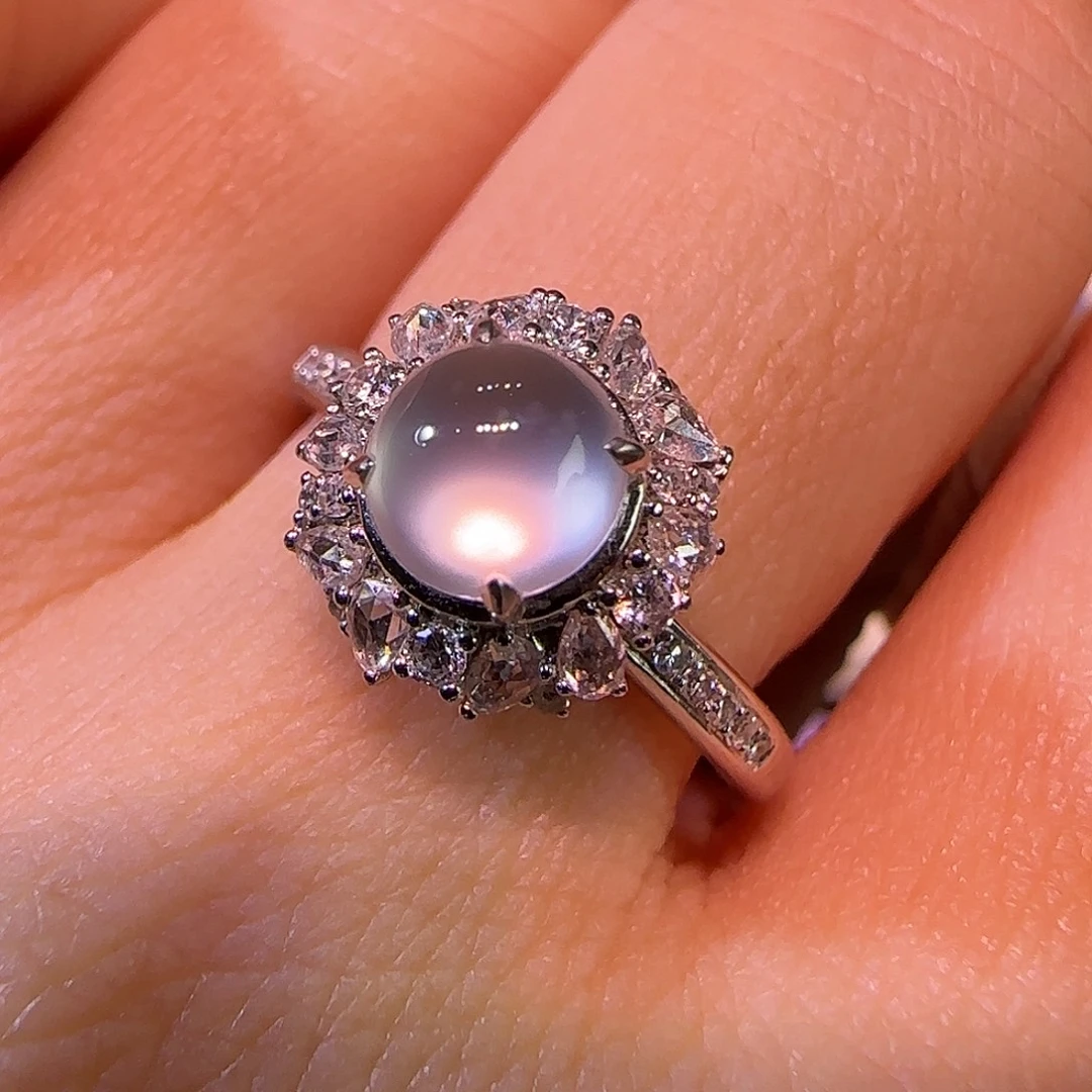 翡翠18K金镶嵌戒指