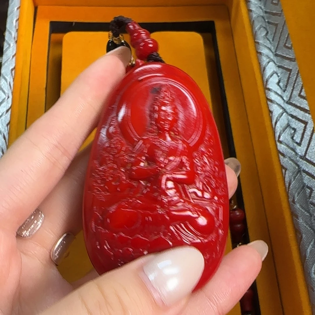 织绣卓玛推荐高货精品羊脂红