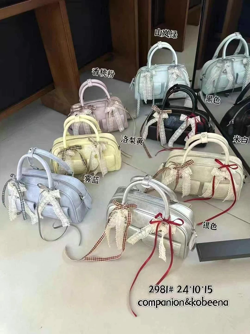 2025新款可彼娜韩国允真同款韩系女包包长柄短柄