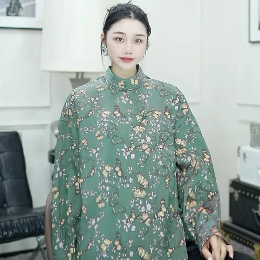 Betty Bairn【蜀锦.幽蝶羽嫣】高定桑蚕丝上衣25B-BW888
