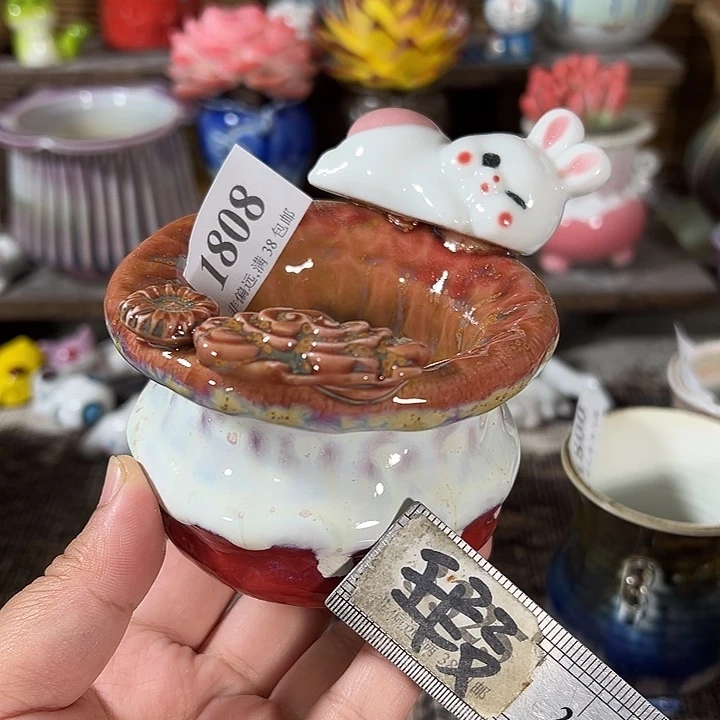口6 手工花盆满30包邮