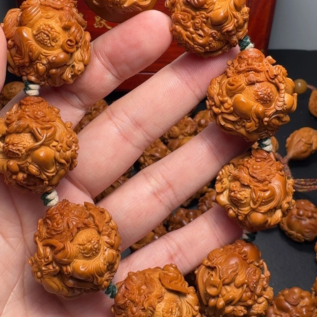 搭***车橄榄核手串/手链钟馗