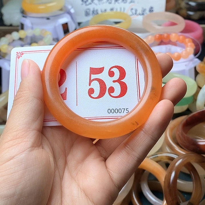 石英质玉（黄龙玉）未镶嵌手镯