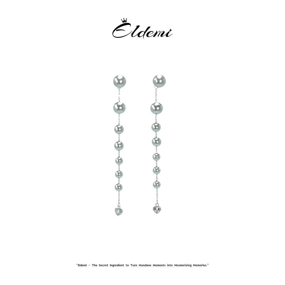 【倪妮同款】雨滴长款女流苏925银针耳钉★C1203