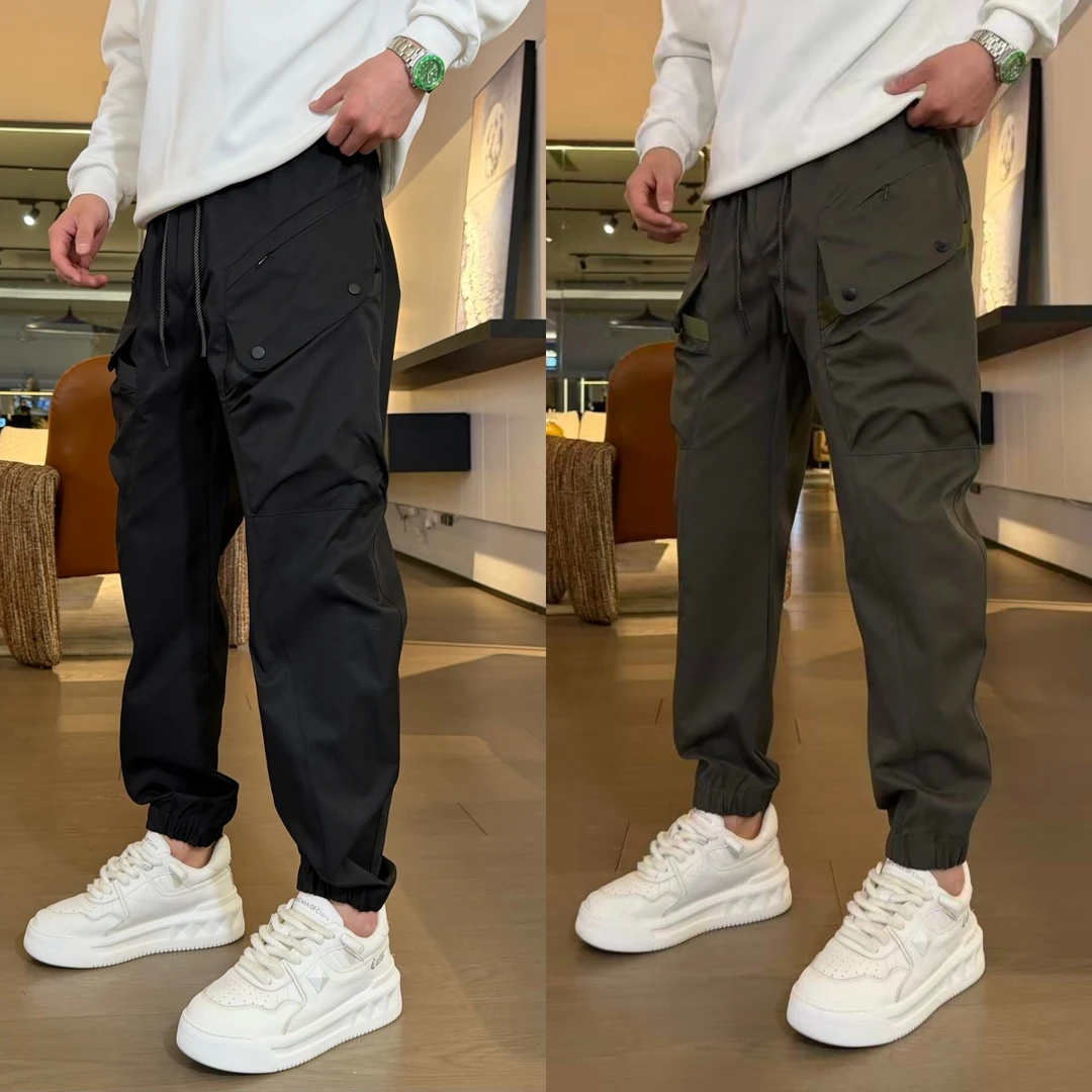 2025秋冬新款加厚宽松多口袋战术工装裤